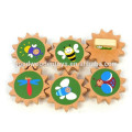 2015 Newest Promotional Wooden Toys,Wooden Gear Game Toys,Insect Gear Board Gear Toys